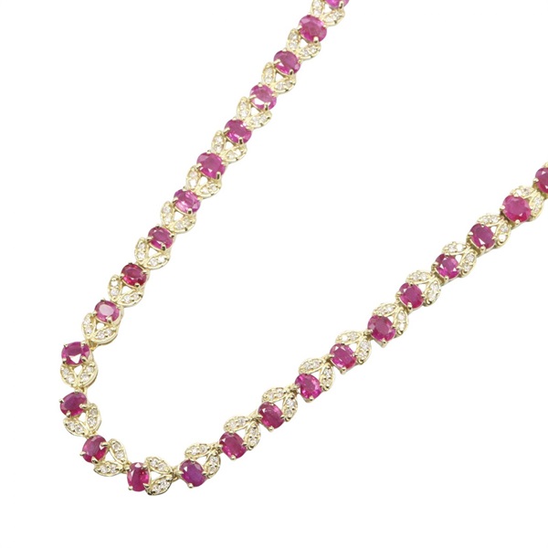 ジュエリー ルビー ダイヤモンド ネックレス ネックレス ジュエリー レディース ﾙﾋﾞｰ 39.7g