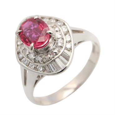 ジュエリー ピンクサファイア ダイヤ リング リング・指輪 ジュエリー レディース ﾋﾟﾝｸｻﾌｧｲｱ 6.4g