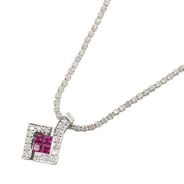 ジュエリー ルビー ダイヤモンド ネックレス ネックレス ジュエリー レディース ﾙﾋﾞｰ 15.2g