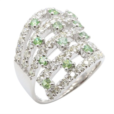 ジュエリー デマントイドガーネット ダイヤモンド リング リング・指輪 ジュエリー レディース ﾃﾞﾏﾝﾄｲﾄﾞｶﾞｰﾈｯﾄ 10.0g