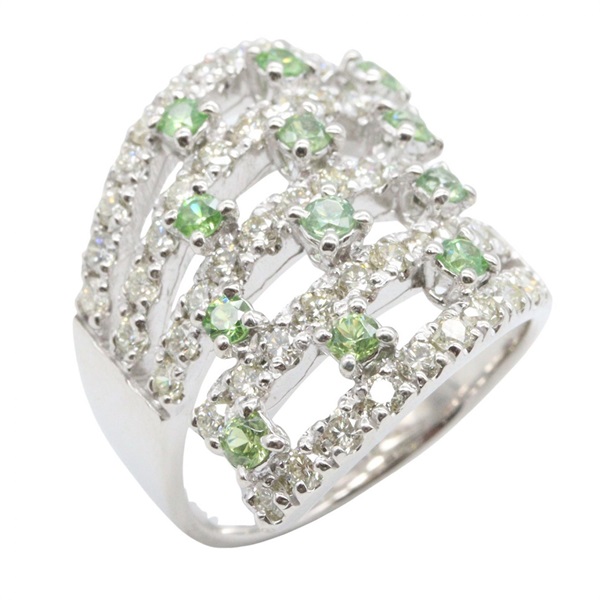 ジュエリー デマントイドガーネット ダイヤモンド リング リング・指輪 ジュエリー レディース ﾃﾞﾏﾝﾄｲﾄﾞｶﾞｰﾈｯﾄ 10.0g