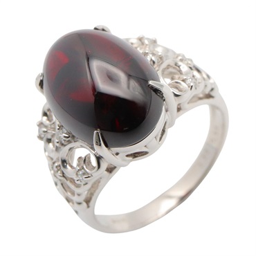 ジュエリー ガーネット ダイヤ リング リング・指輪 ジュエリー レディース ｶﾞｰﾈｯﾄ 6.8g