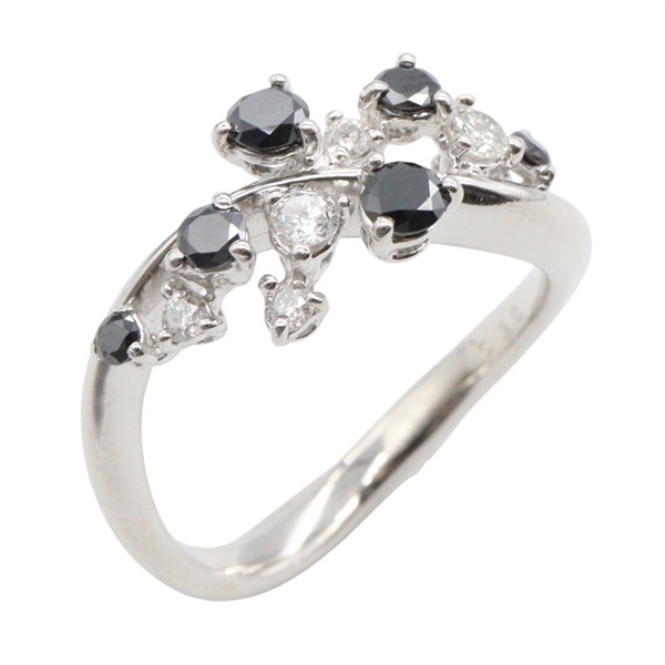 ジュエリー ブラックダイヤモンド ダイヤモンド リング リング・指輪 ジュエリー レディース ﾌﾞﾗｯｸﾀﾞｲﾔ/ﾀﾞｲﾔ 4.1g