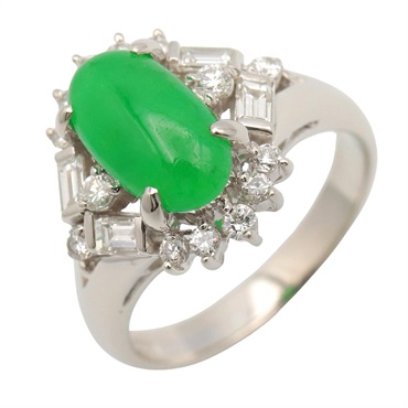 ジュエリー ヒスイ ダイヤ リング リング・指輪 ジュエリー レディース ﾋｽｲ 7.9g