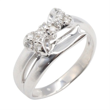 ジュエリー リボンリング リング・指輪 ジュエリー レディース ﾀﾞｲﾔ 4.1g