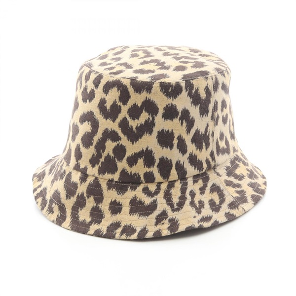 ディオール MIZZA ミッツァ レオパード オブリーク リバーシブル バケット ハット 帽子 レディース