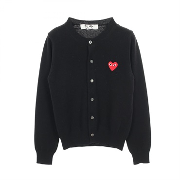 プレイコムデギャルソン レッドハート クルーネック カーディガン 衣料品 トップス レディース