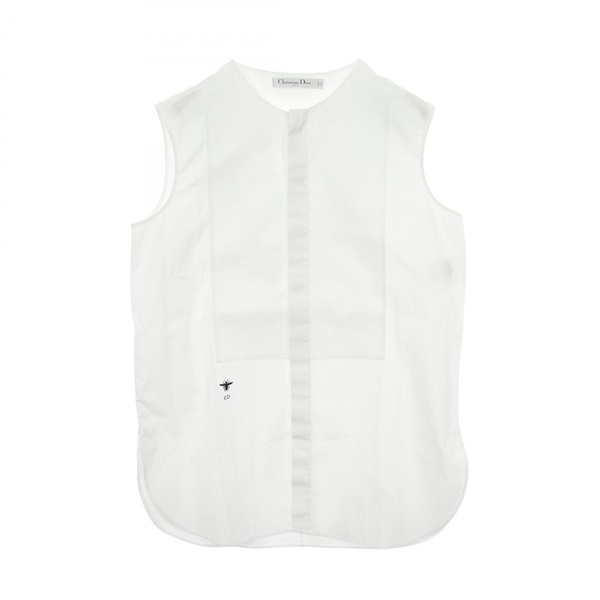 ディオール BEE刺繍 ノースリーブ ブラウス 衣料品 トップス レディース 841B41A3356