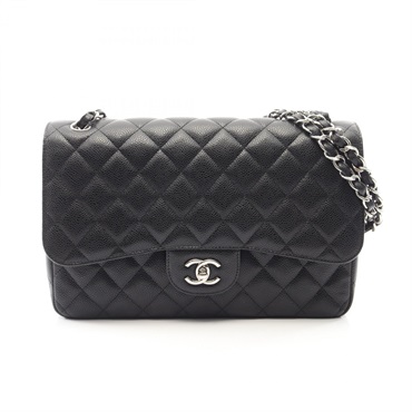 シャネル デカマトラッセ30 クラシック ラージ Wフラップ ショルダーバッグ バッグ レディース