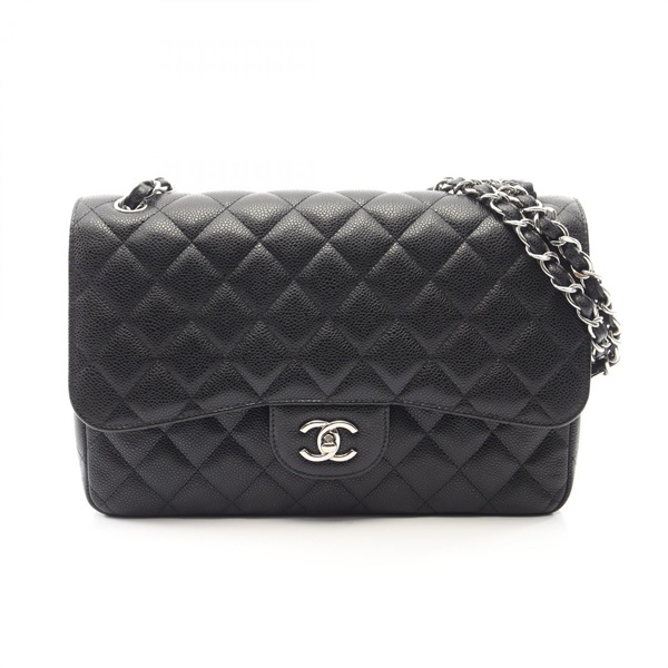 シャネル デカマトラッセ30 クラシック ラージ Wフラップ ショルダーバッグ バッグ レディース