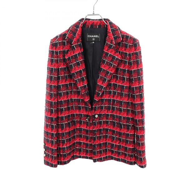 シャネル(CHANEL)シャネル ココマークボタン ツイード テーラード 