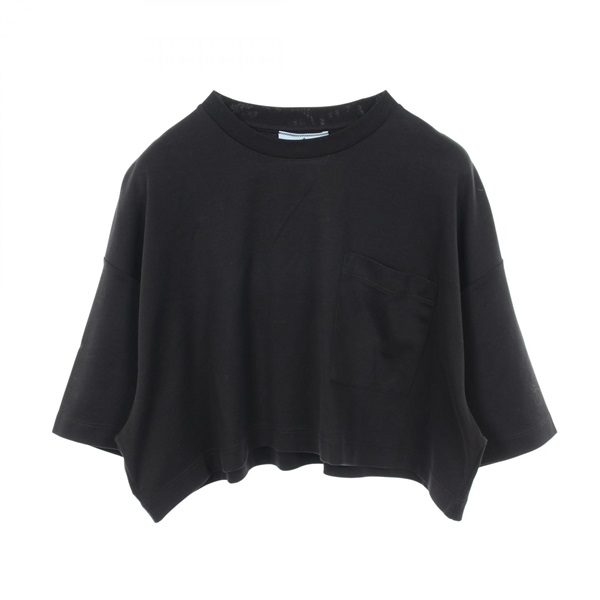 プラダ クロップド丈 半袖Tシャツ 衣料品 トップス レディース 3560A