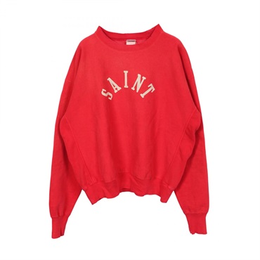 セント マイケル ロゴプリント ダメージ加工 スウェット 衣料品 トップス メンズ