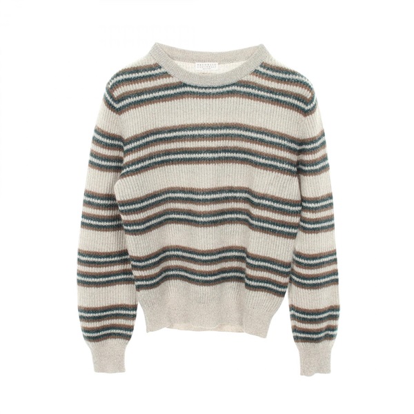 ブルネロクチネリ ボーダー クルーネック ニット 衣料品 トップス レディース