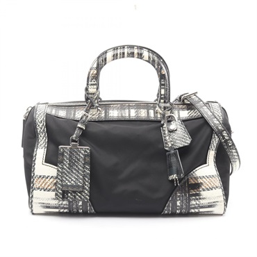 プラダ TESSUTO + SAFFIANO 2WAY ハンドバッグ バッグ レディース 1BB921