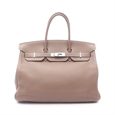 エルメス バーキン35 エトゥープ ハンドバッグ バッグ レディース