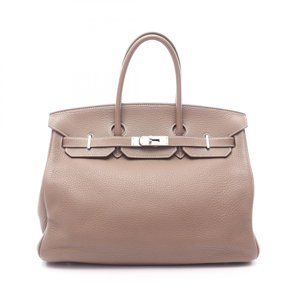 エルメス バーキン35 エトゥープ ハンドバッグ バッグ レディース