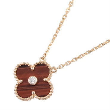 ヴァンクリーフ＆アーペル ヴィンテージ アルハンブラ ブルズアイ 1PD ネックレス ネックレス ジュエリー レディース