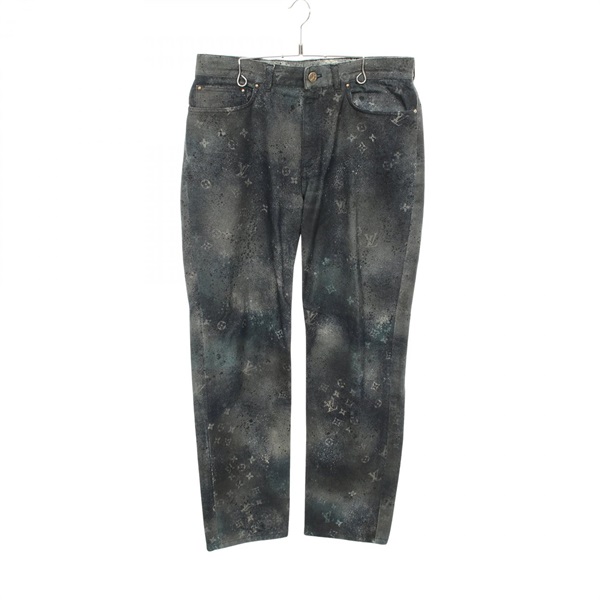 ルイ・ヴィトン レギュラーフィット スプレーモノグラム デニムパンツ 衣料品  ボトムス メンズ