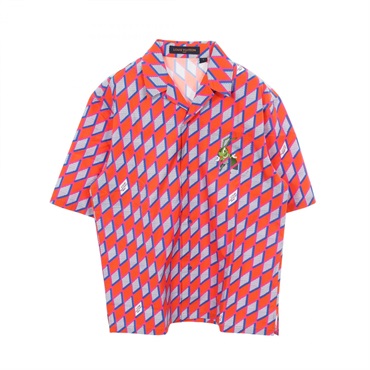 ルイ・ヴィトン ダイヤモンドダミエ コオロギ オープンカラー 半袖 その他トップス 衣料品 トップス メンズ RM222 PO0 HNS73W