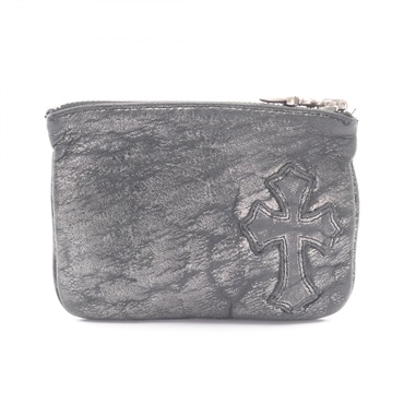 クロムハーツ クロスパッチ ジッパーチェンジパース コインケース 財布 メンズ