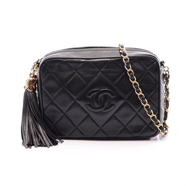 シャネル(CHANEL)シャネル ダイヤステッチ ミニ タッセル ショルダー