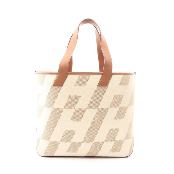 エルメス(HERMES)エルメス HアンビエGM エクリュ ゴールド トート 