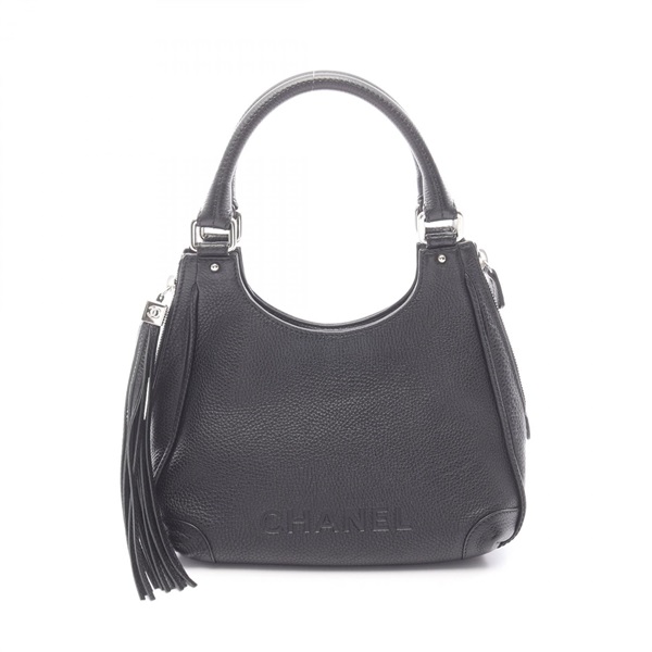 シャネル ロゴ フリンジ ハンドバッグ バッグ レディース A23055