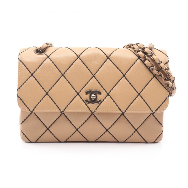 シャネル(CHANEL)シャネル ワイルドステッチ アンティークゴールド金具 