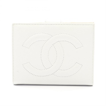 シャネル ココマーク がま口 二つ折り財布 財布 レディース