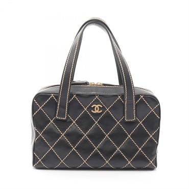 シャネル ワイルドステッチ ハンドバッグ バッグ レディース