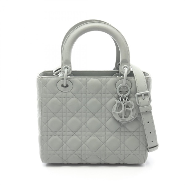 ディオール LADY DIOR ミディアム カナージュ 2WAY ハンドバッグ バッグ レディース