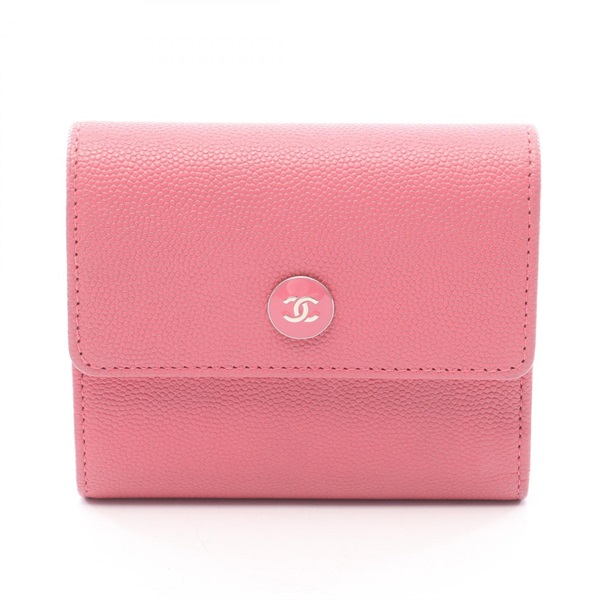 シャネル ココボタン 三つ折り財布 財布 レディース