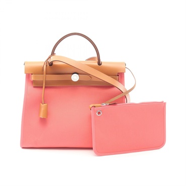 エルメス エールバッグジップPM ローズアザレ ナチュラル 2WAY ハンドバッグ バッグ レディース H078971AAC1