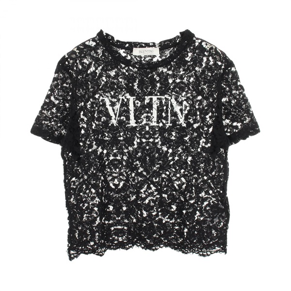 ヴァレンチノ VLTNロゴ 総レース カットソー 衣料品 トップス レディース