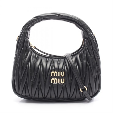 ミュウ ミュウ ワンダー マテラッセ ホーボーバッグ 2WAY ハンドバッグ バッグ レディース 5BC125AN88F0002