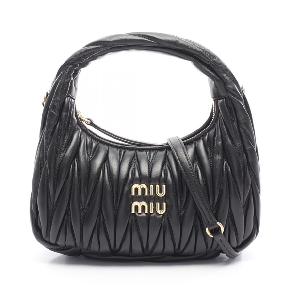 ミュウ ミュウ ワンダー マテラッセ ホーボーバッグ 2WAY ハンドバッグ バッグ レディース 5BC125AN88F0002