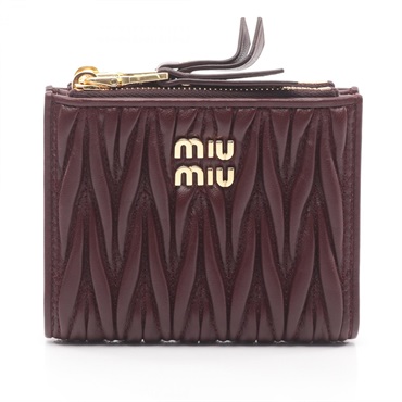 ミュウ ミュウ MATELASSE マテラッセ 二つ折り財布 財布 レディース 5ML024AFPPF0007