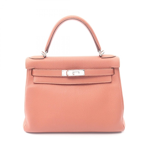 エルメス ケリー28 ローズティー 内縫い 2WAY ハンドバッグ バッグ レディース