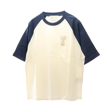 アミ ニットパッチ 半袖Tシャツ 衣料品 トップス メンズ レディース UTS379.726A027S