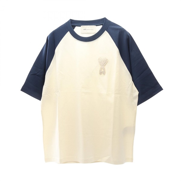 アミ ニットパッチ 半袖Tシャツ 衣料品 トップス メンズ レディース UTS379.726A027S