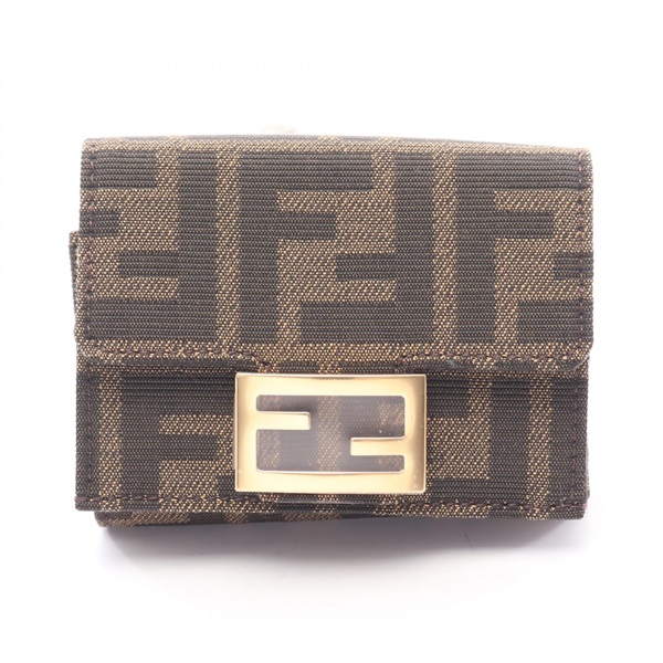 フェンディ バゲット ズッカ 三つ折り財布 財布 レディース 8M0395A98PF0A6E