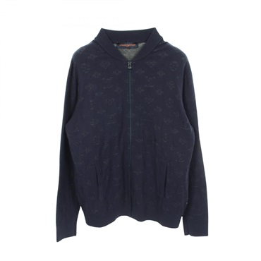 ルイ・ヴィトン ドロップニードル モノグラム ニットジャケット ブルゾン 衣料品 アウター メンズ RM202Q TBU HIN50W