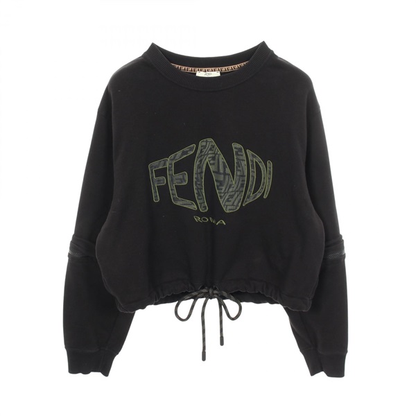 フェンディ フィッシュアイ クロップド スウェット 衣料品 トップス レディース