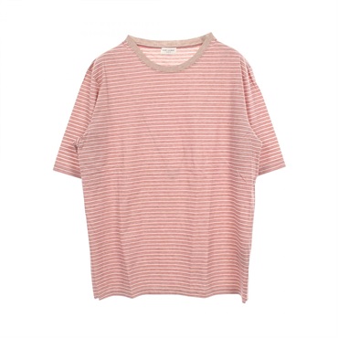 サンローランパリ ボーダー クルーネック 半袖Tシャツ 衣料品 トップス メンズ 521068