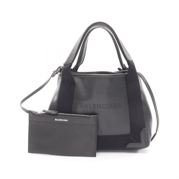バレンシアガ ネイビーカバ XS 2WAY ハンドバッグ バッグ レディース 390346