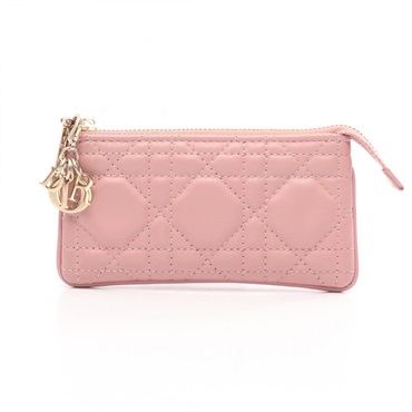 ディオール LADY DIOR レディディオール カナージュ キーリング付き コインケース 財布 レディース S0972ONMJ