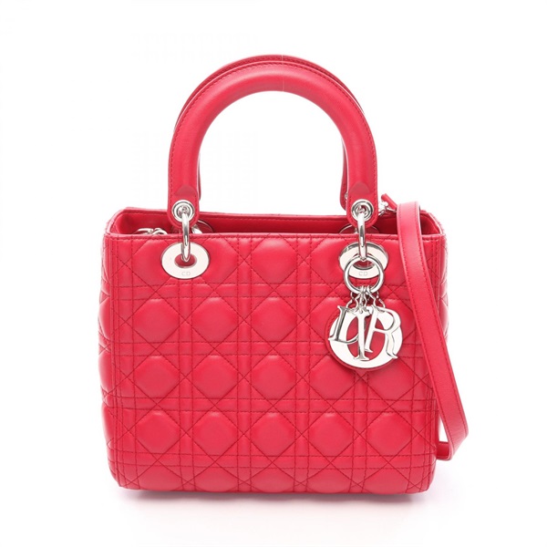 ディオール LADY DIOR レディディオール カナージュ 2WAY ハンドバッグ バッグ レディース M0565ONGE