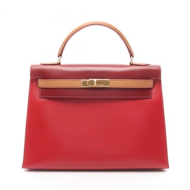 エルメス ケリー32 トリコロール 2WAY ハンドバッグ バッグ レディース