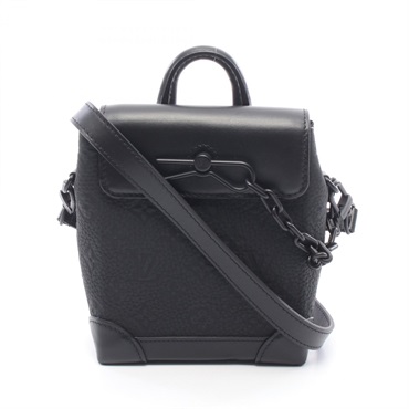 ルイ・ヴィトン LOUIS VUITTON ナノ スチーマー モノグラムトリヨン ノワール ショルダーバッグ バッグ レザー メンズ ブラック系 M82772 【中古】 ルイ・ヴィトン(LOUIS VUITTON)ルイ・ヴィトン ナノ スチーマー